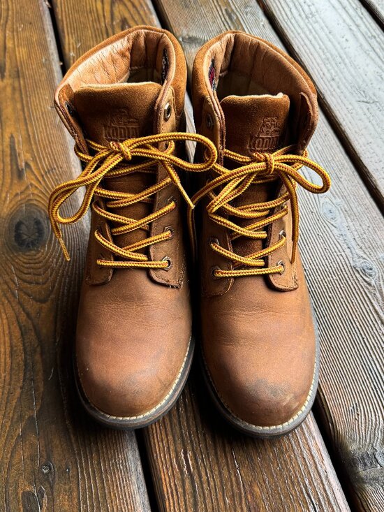 Kodiak Shoes - Kodiak Camel Color Waterproof Leather Lace Up Boots in Women's 9